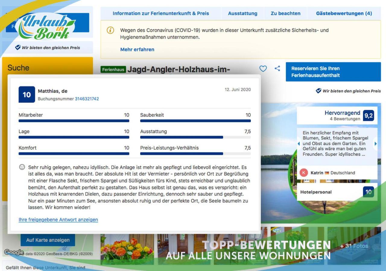 Jagd-Angler-Holzhaus-Im-Wald-Am-See Villa Kyritz Exterior foto